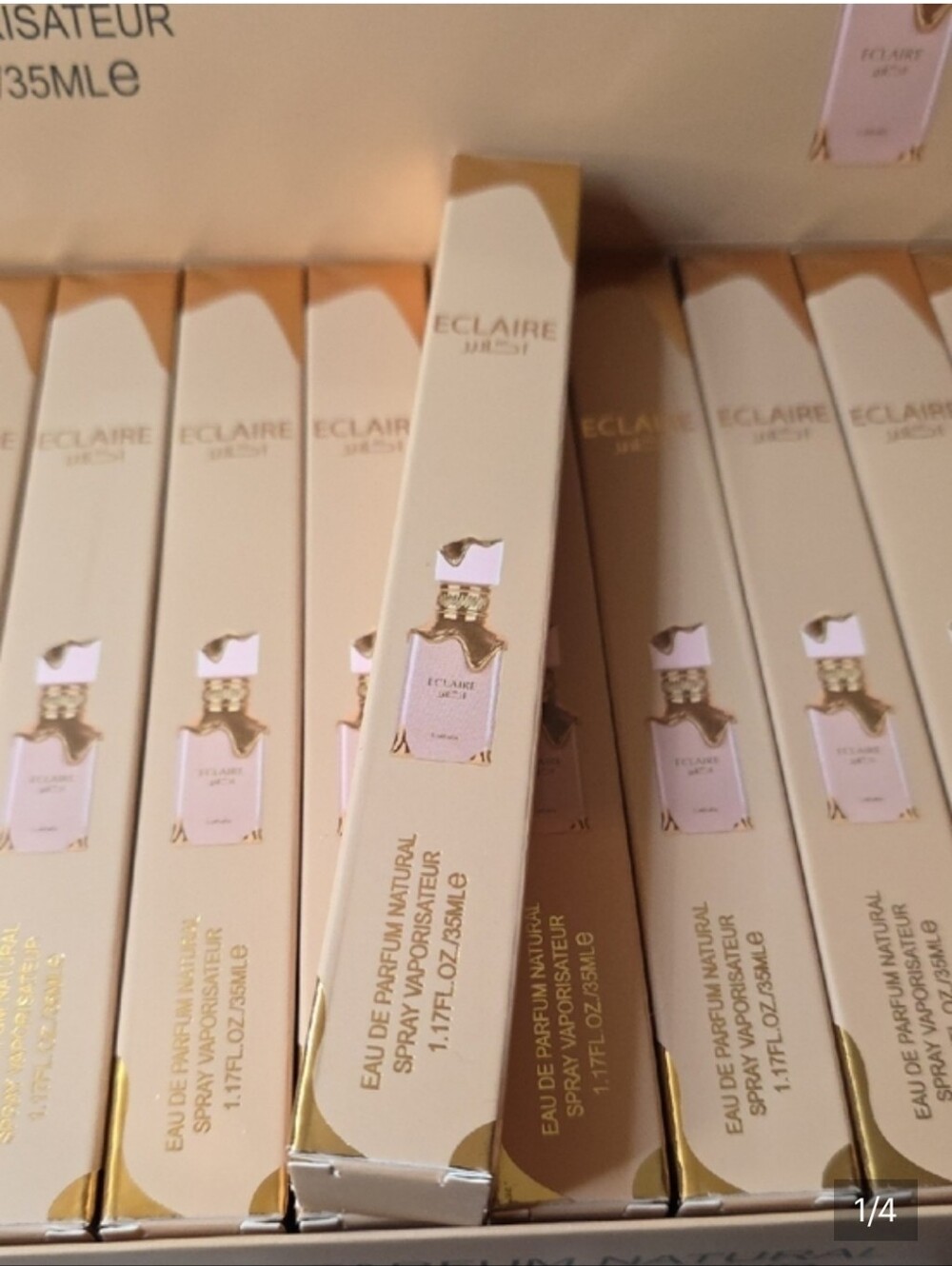 Eclaire Eau de Parfum Spray - Pale Pink & Gold Packaging BUNDLE OF 4